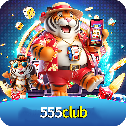 Imagem promocional da 555club mostrando a plataforma e suas vantagens
